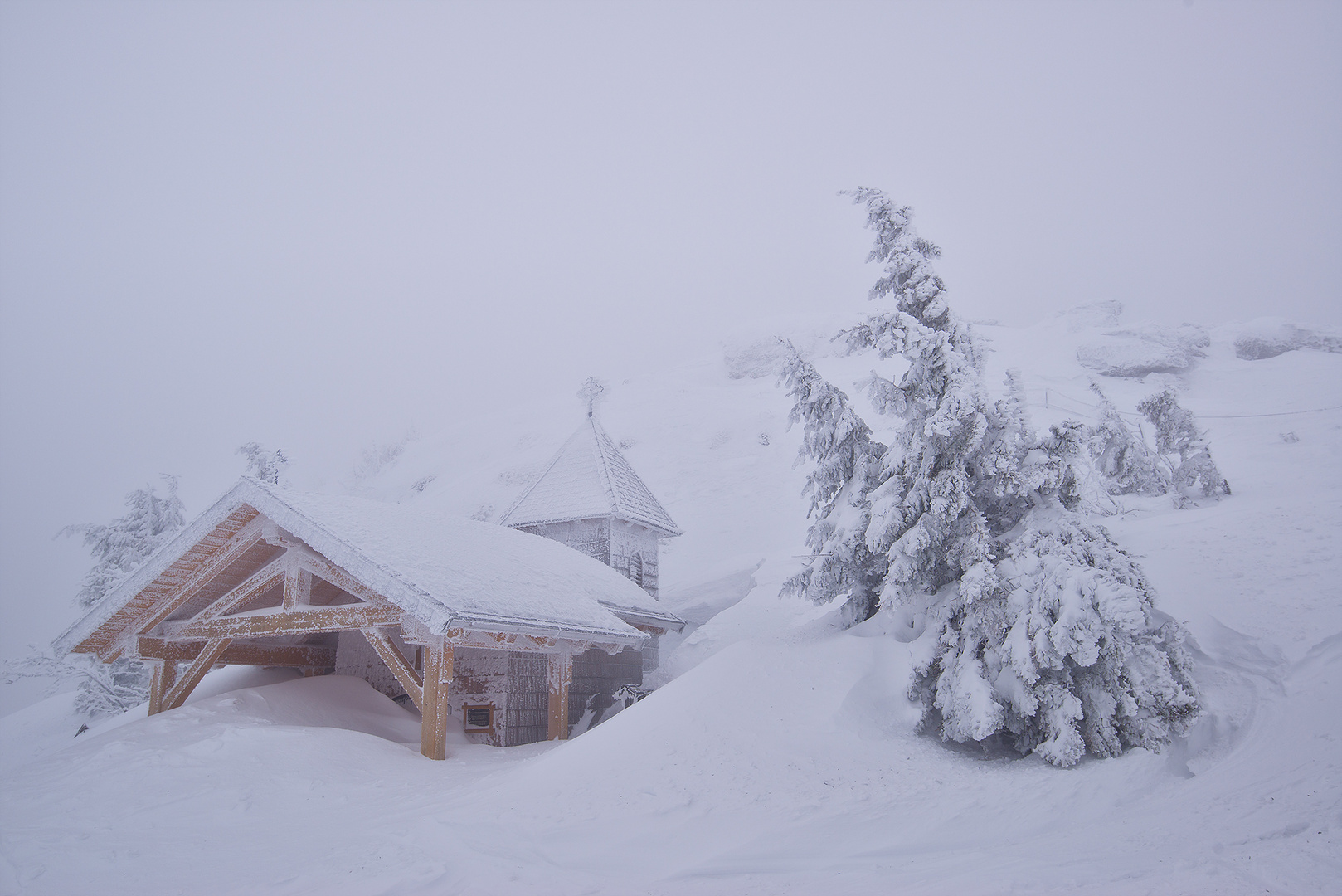 eingekleidet in Schnee