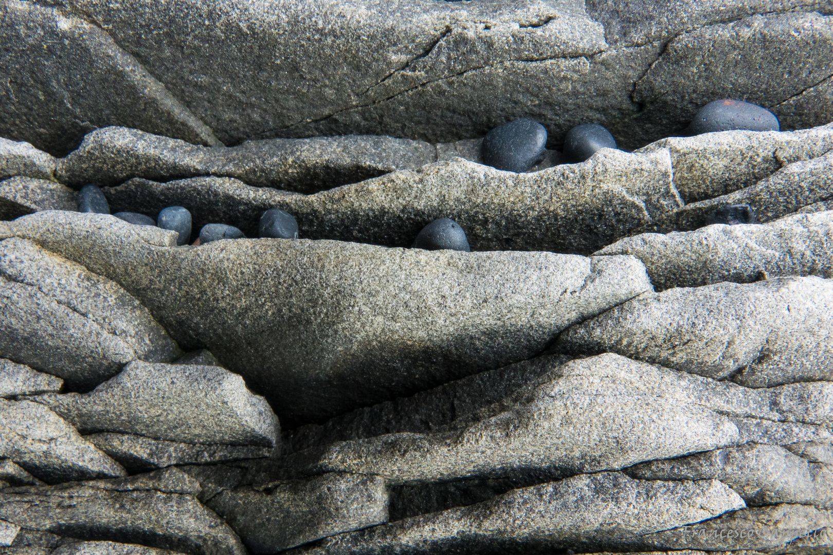eingespülte Steinchen