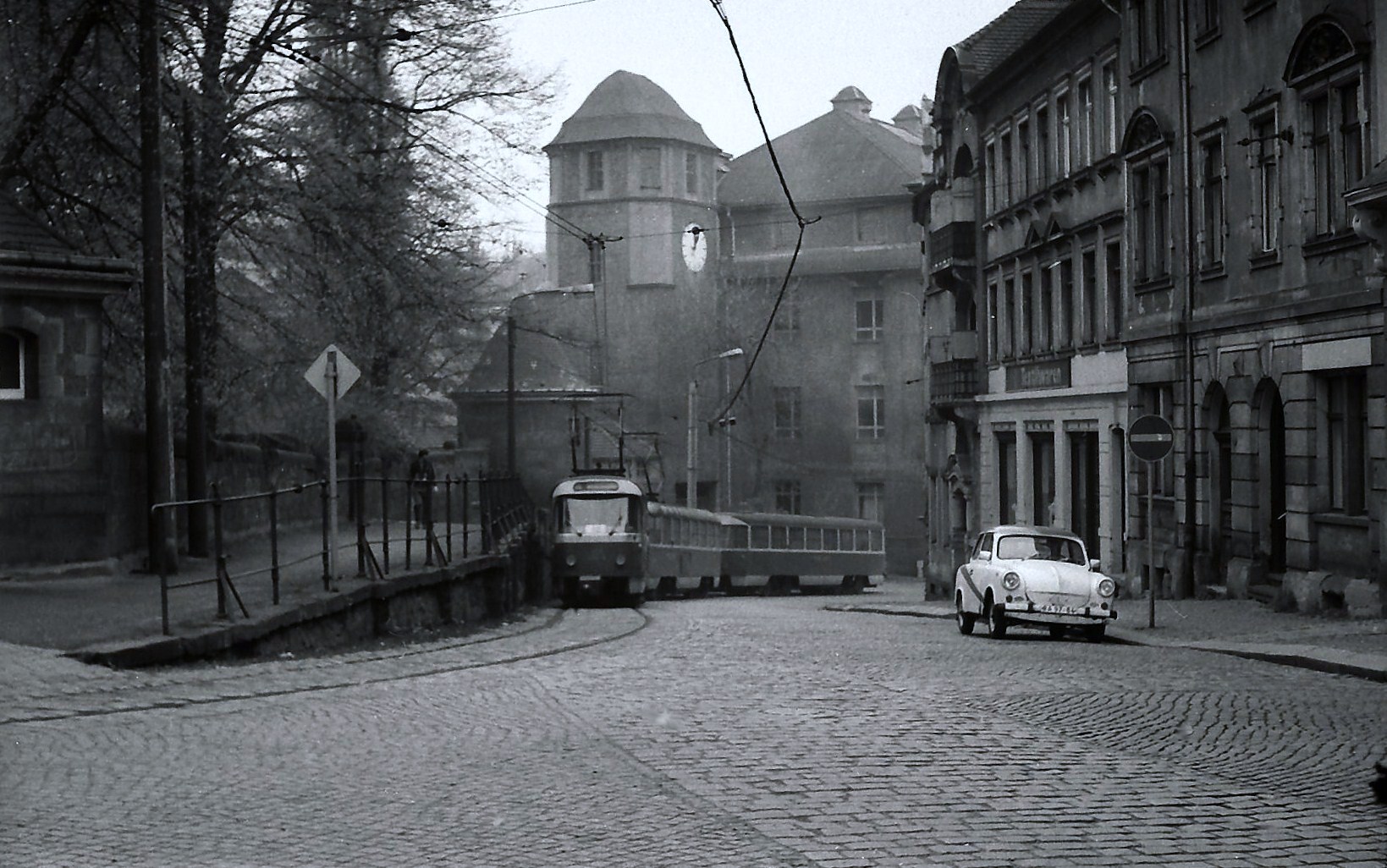 Eingleisiger Abschnitt .