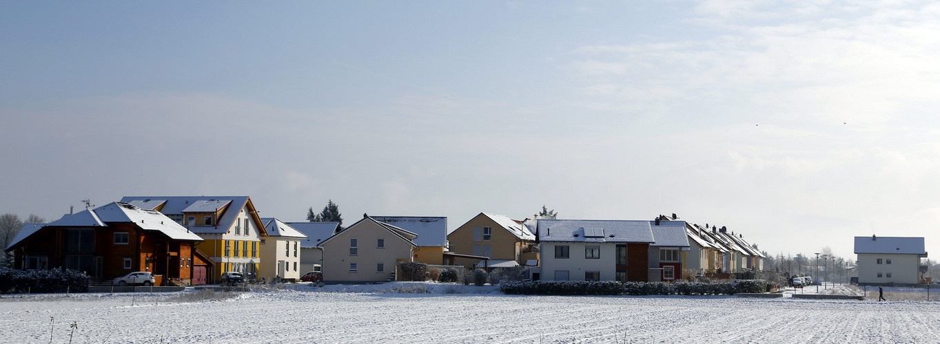 Einhausen - Neubausiedlung (III) - Ein Tag im Winter