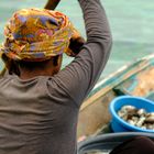 Einheimische auf Mabul Island beim täglichen Geschäft