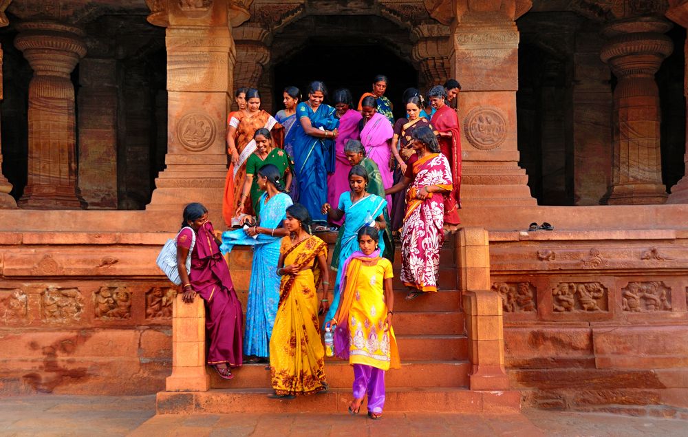 Einheimische Pilgerinnen in Badami