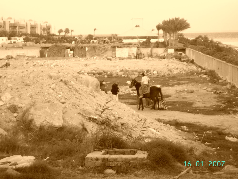 einheimischer strand ägypten