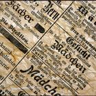 Einhundert Jahre altes Zeitungspapier aus der Schweiz.
