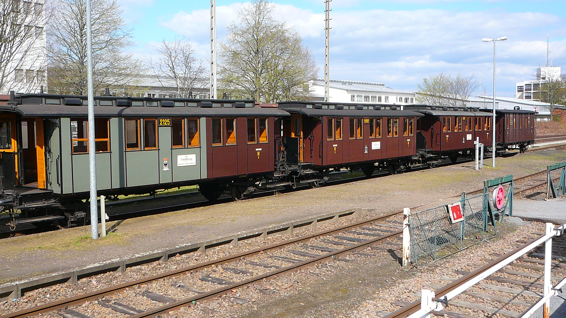 einige Waggons des Preussenzuges