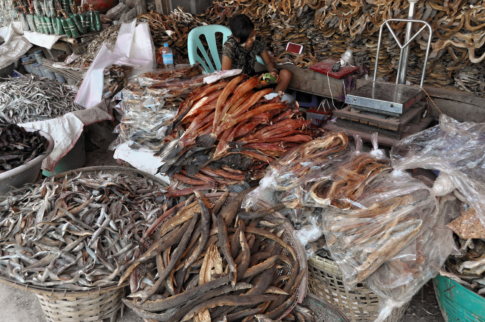 Einkaufen auf dem Fischmarkt