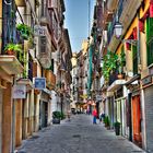 einkaufsstrasse calle sindicat in  palma de mallorca hdr