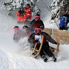 Einkehrschwung beim Hornschlittenrennen