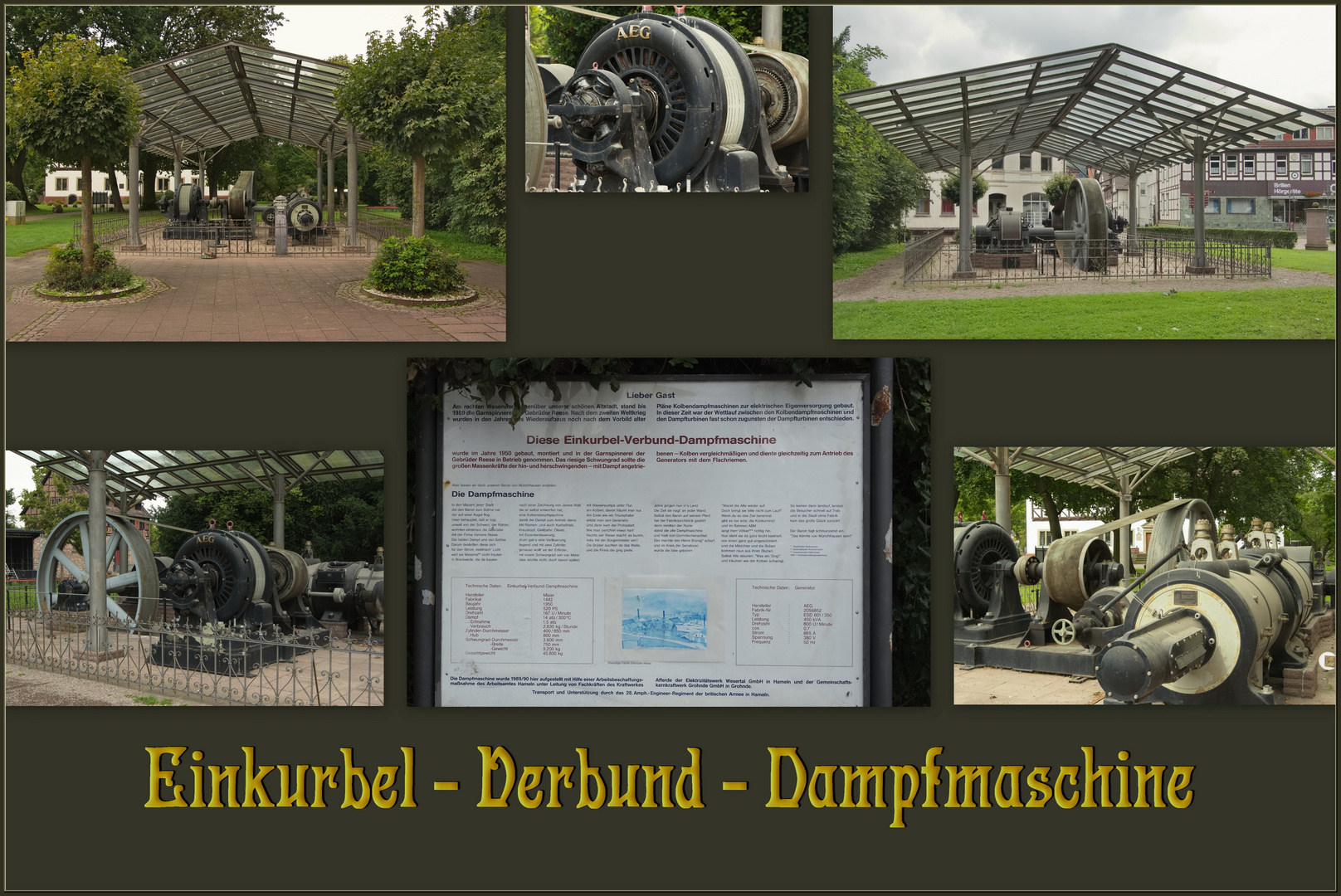 Einkurbel-Verbund-Dampfmaschine