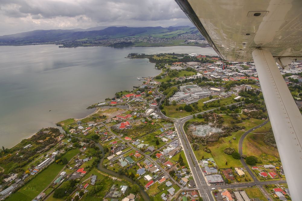 Einkurven über Rotorua