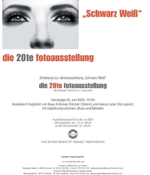 Einladung zu unserer Vernissage