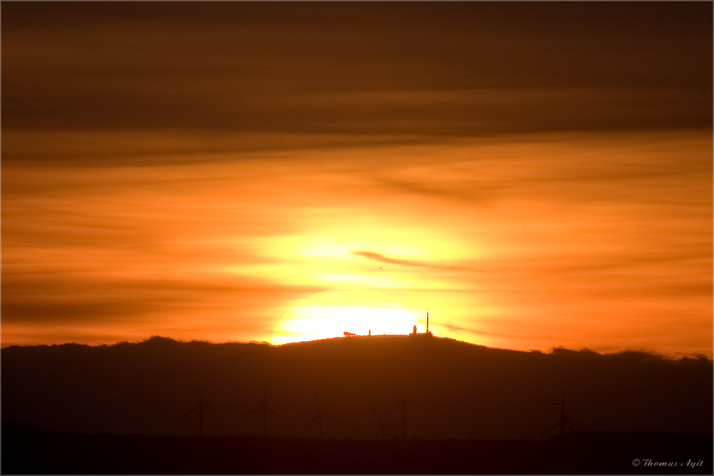 Einladung zum Sonnenuntergang hinter dem Brocken