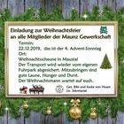 Einladung zur Weihnachtsfeier