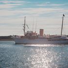 Einlauf der Dannebrog in Hvide Sande