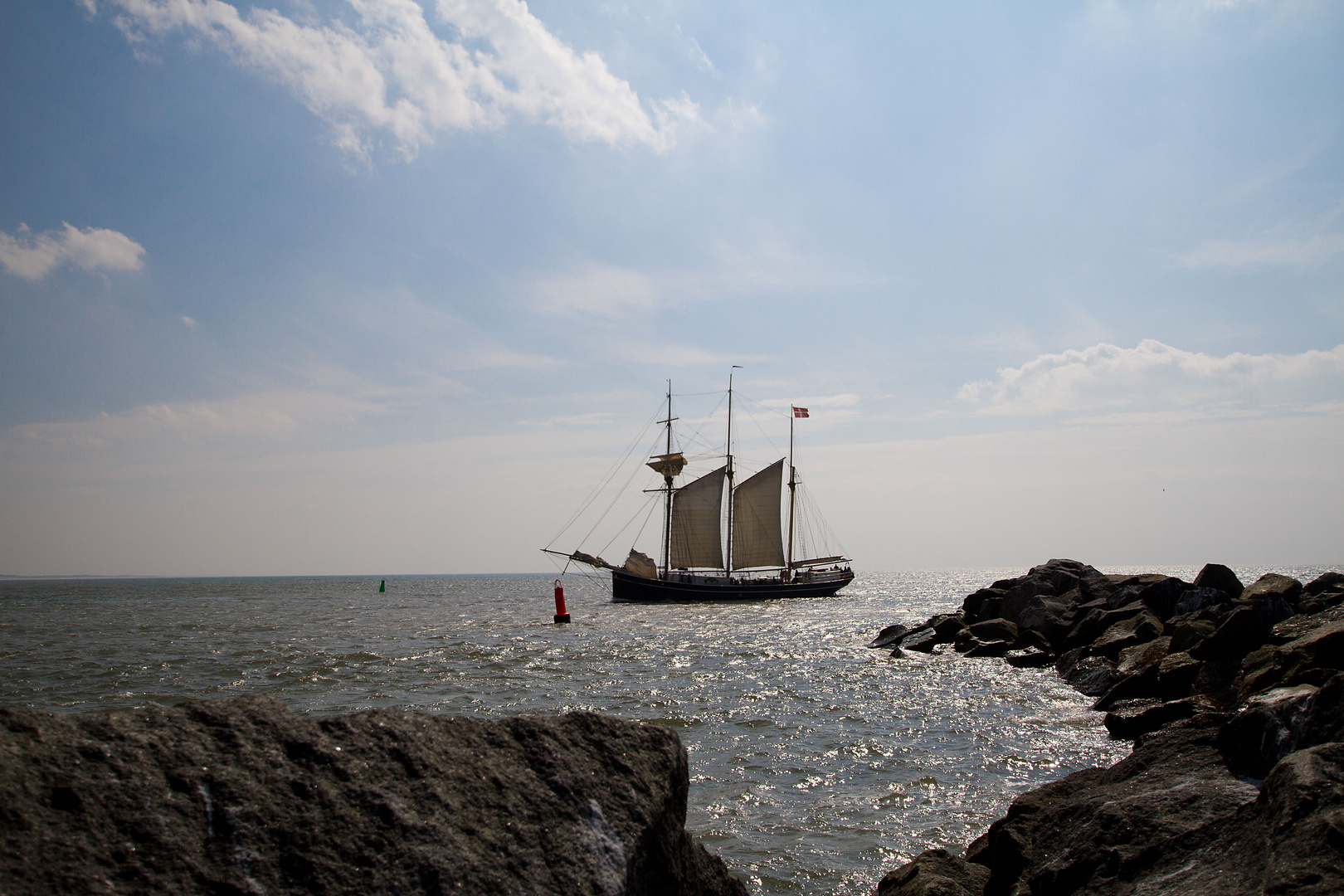 Einlauf in Hvide Sande