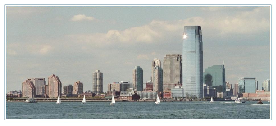 Einmal auf dem Wasser rund um Manhattan N.Y.