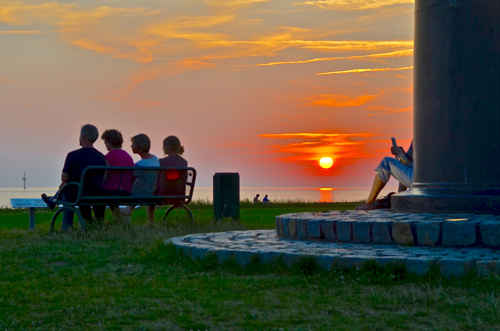 Einmal erste Reihe bitte für den Sonnenuntergang....