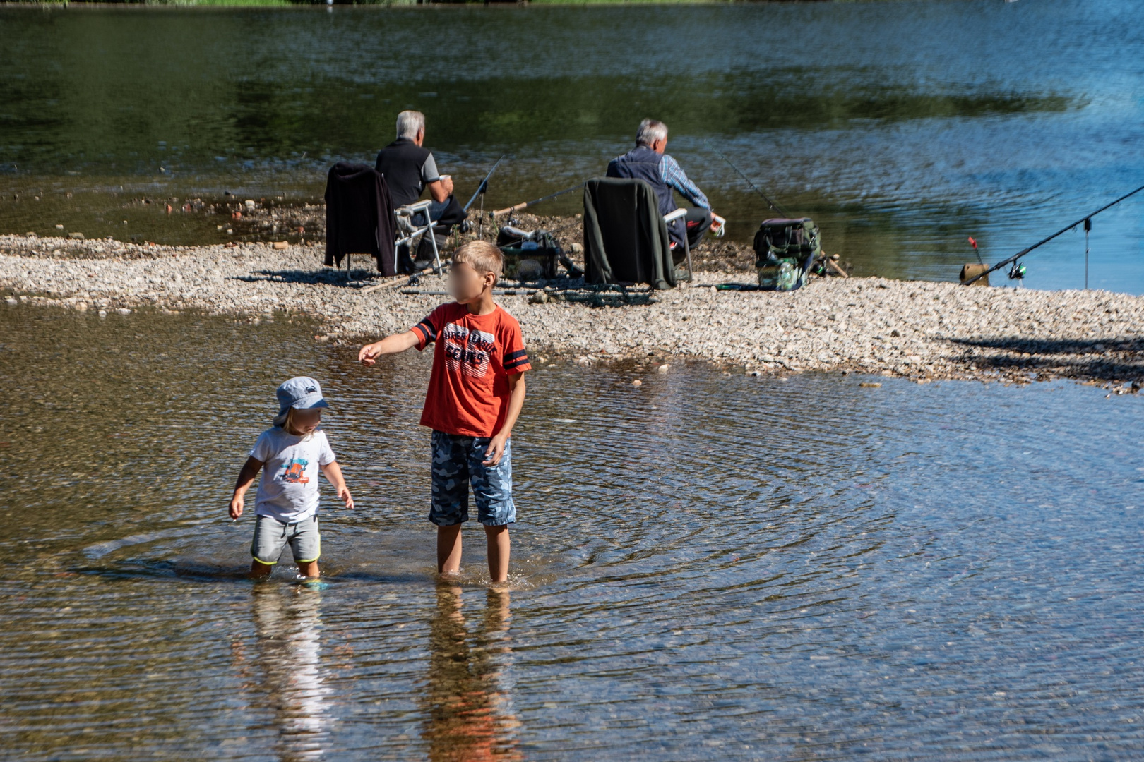 einmal im Wasser gehen dürfen