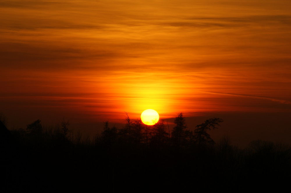 Einmaliger Sonnenuntergang