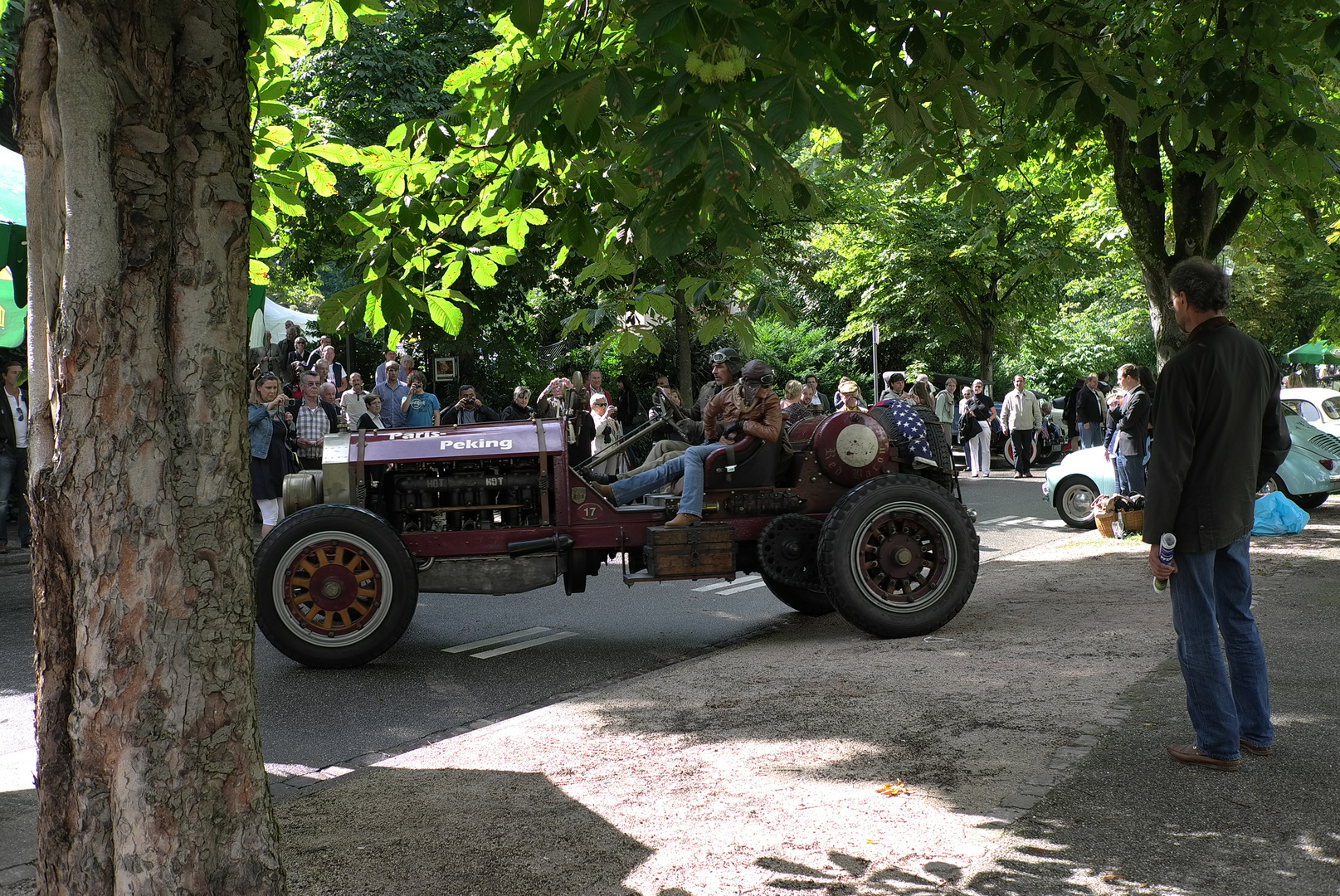 Einparken mit einem rustikalen Gefährt