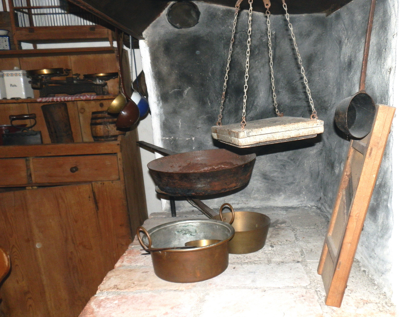 Einrichtung,einer alten Küche