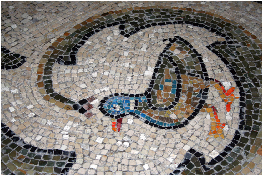 Eins der wunderschönen Mosaike in Ravenna