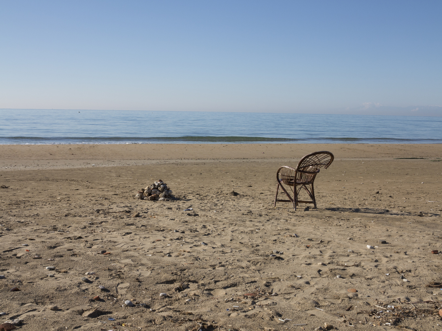 einsam am Strand