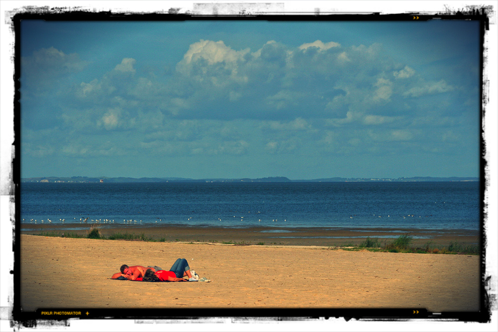 einsam am Strand