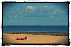 einsam am Strand