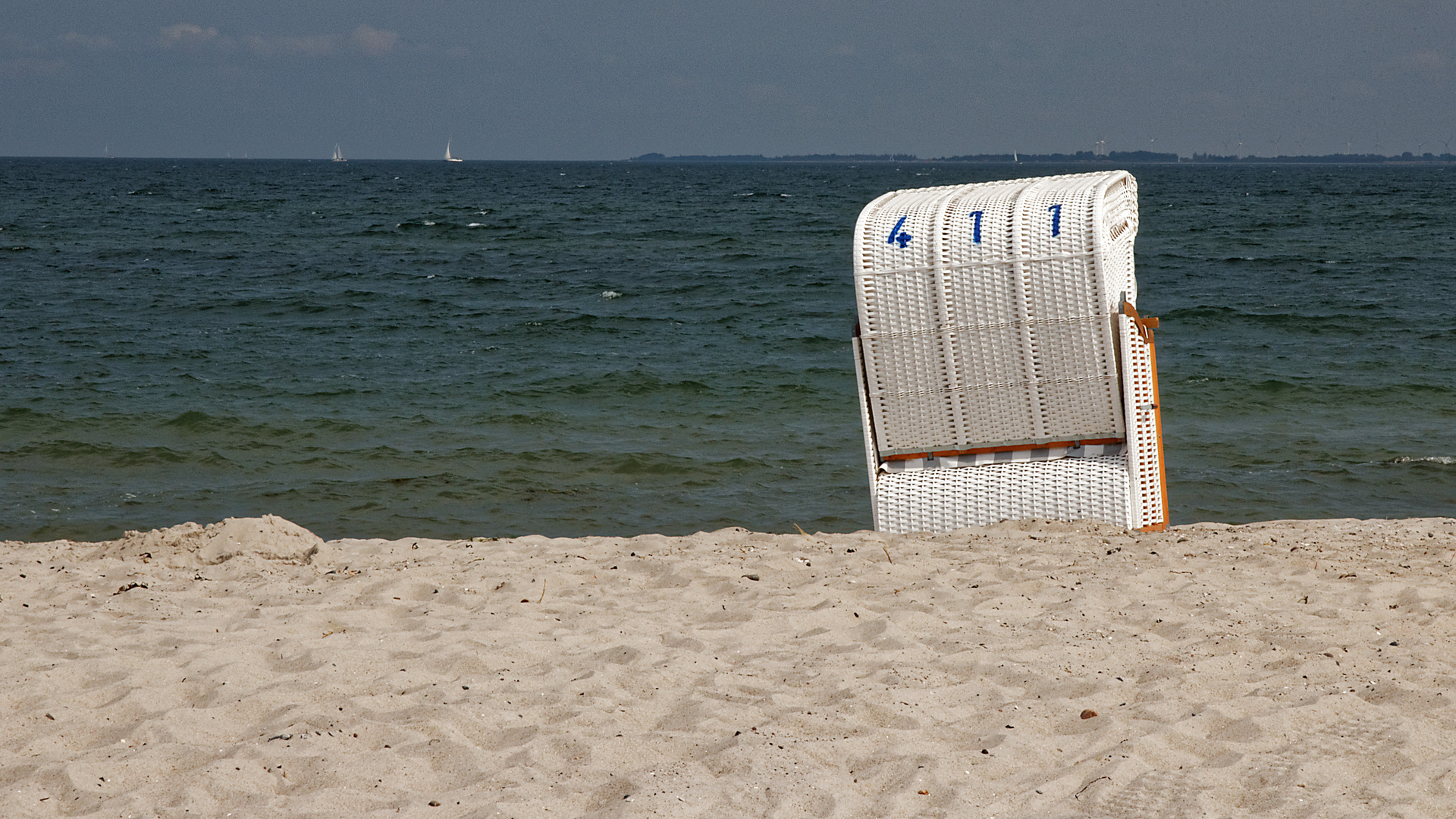 Einsam am Strand