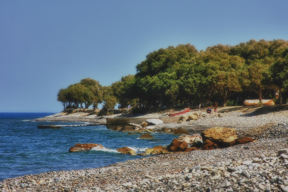 einsam am Strand