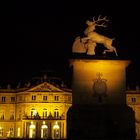 Einsam auf dem Schlossplatz