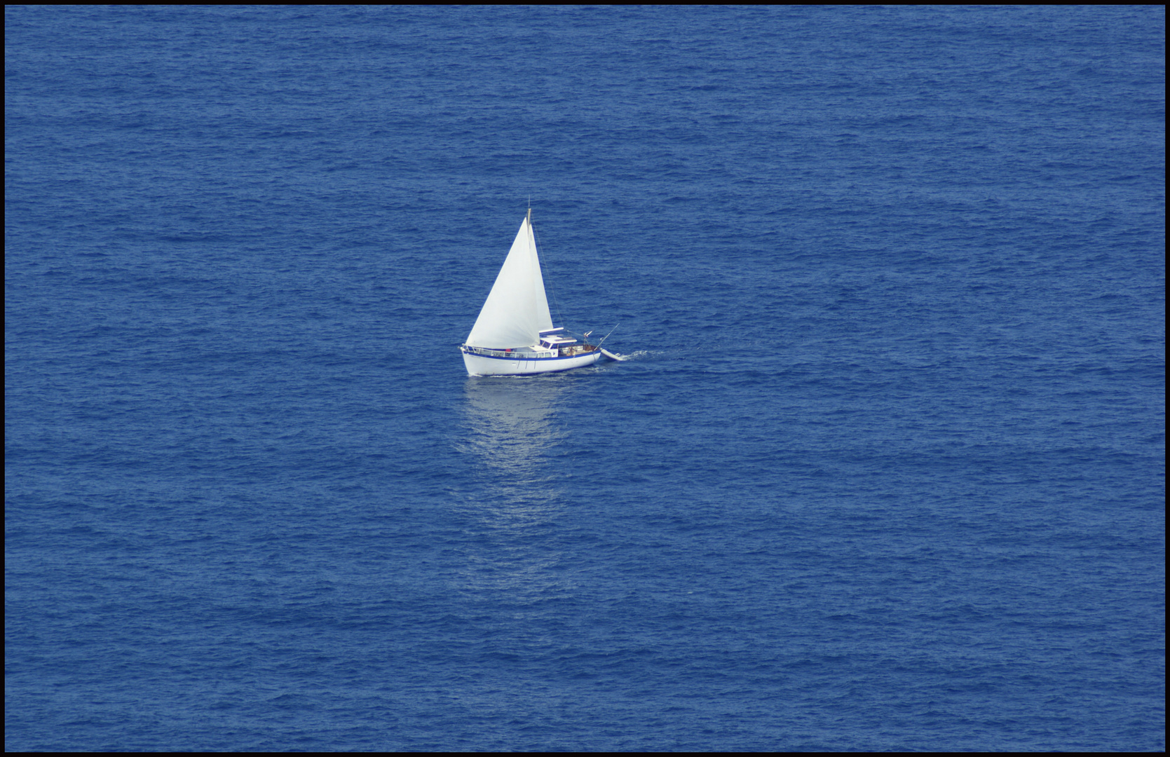 einsam auf hoher See