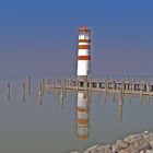 Einsam, der Leuchturm in Mörbisch am Neusiedlersee