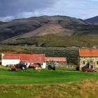 Einsam gelegene Farm in Island