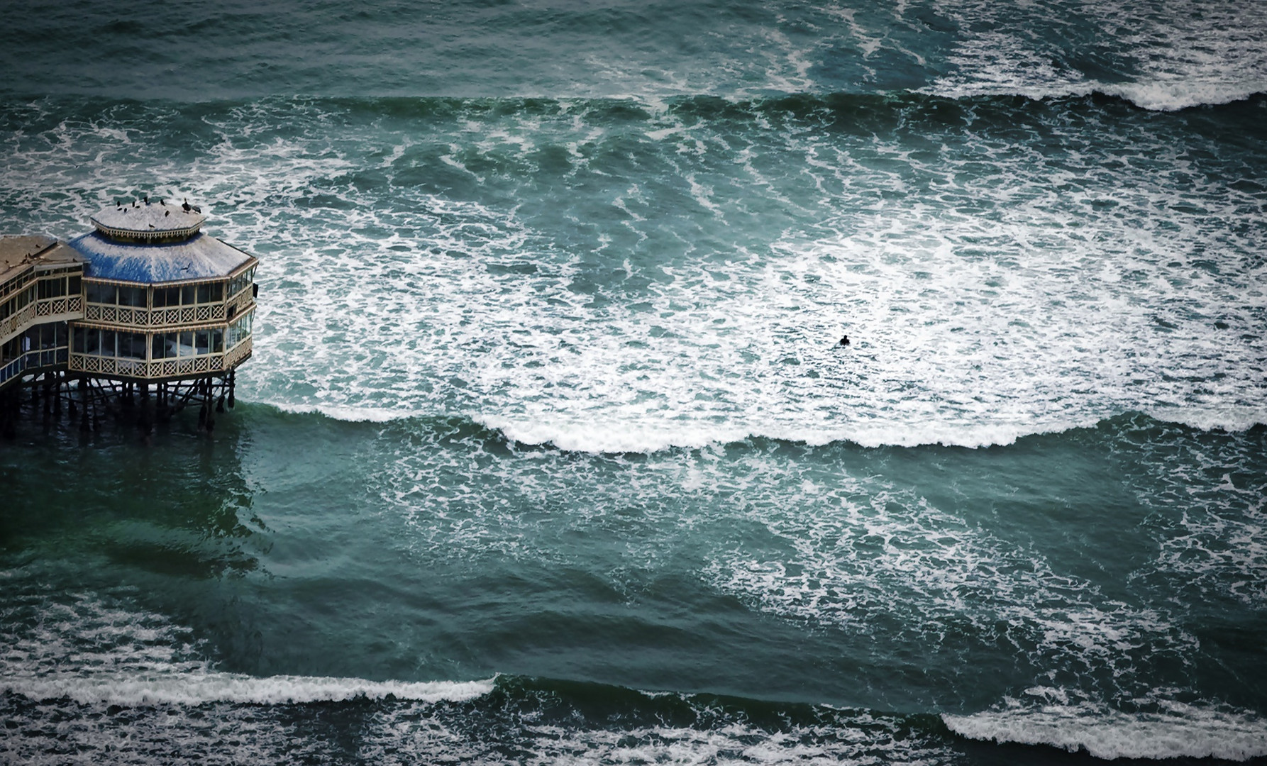 Einsam im Meer
