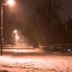 Einsam im Schneesturm