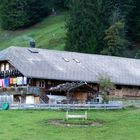 Einsam und verlassen die Allmi-Alm im Scharnachtal, Berner Oberland, Schweiz