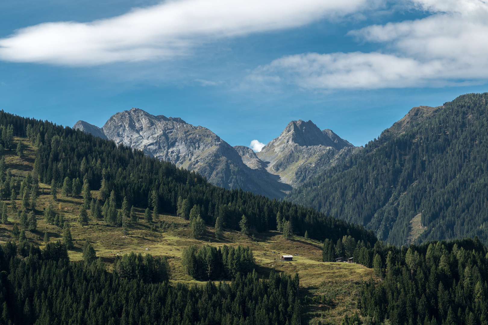 Einsame Berghütte