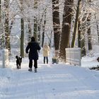 Einsame Besucher des Branitzer Parkes bei Cottbus