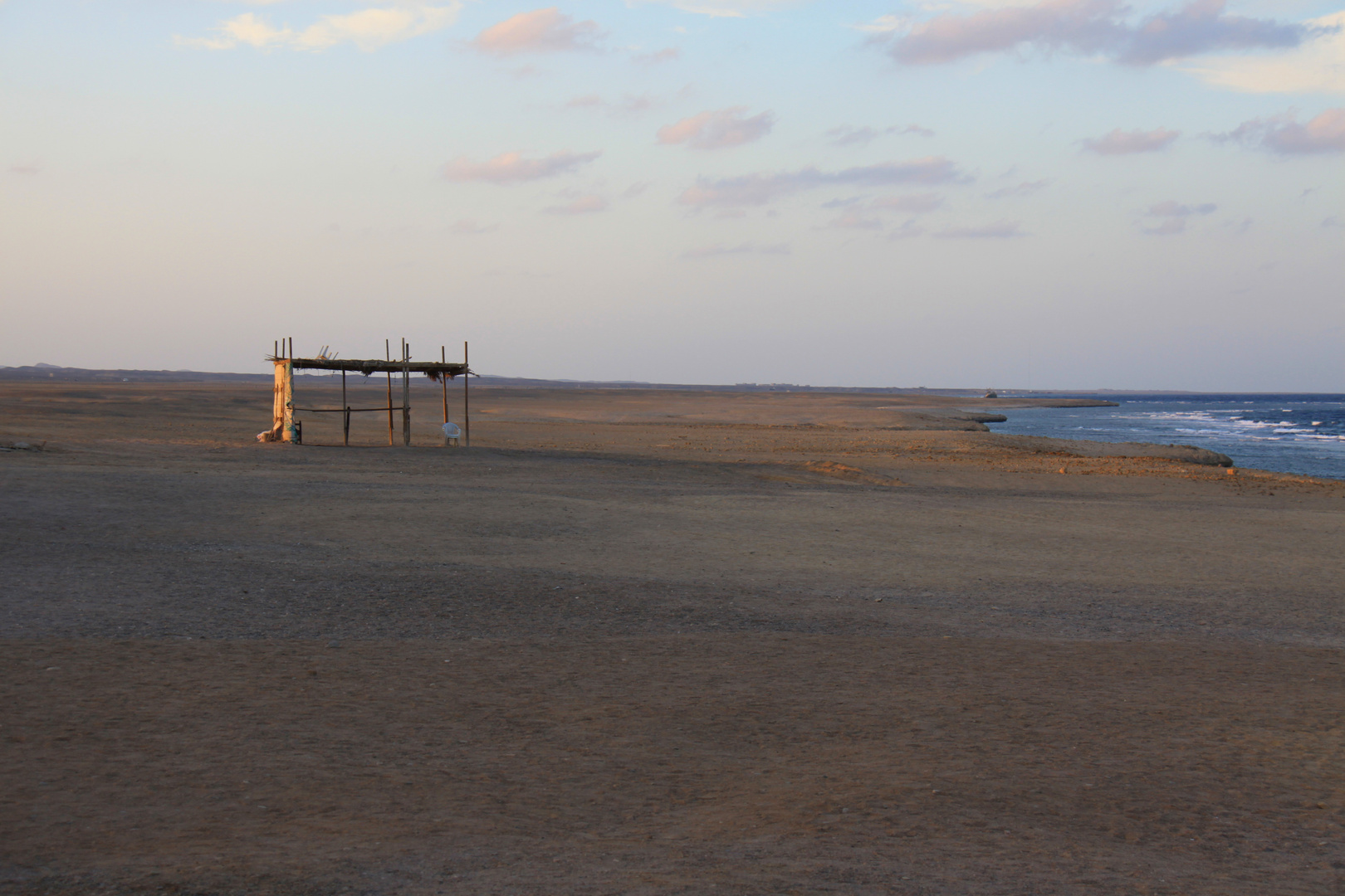 Einsame Hütte am Strand...