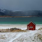 Einsame Hütte am Strand