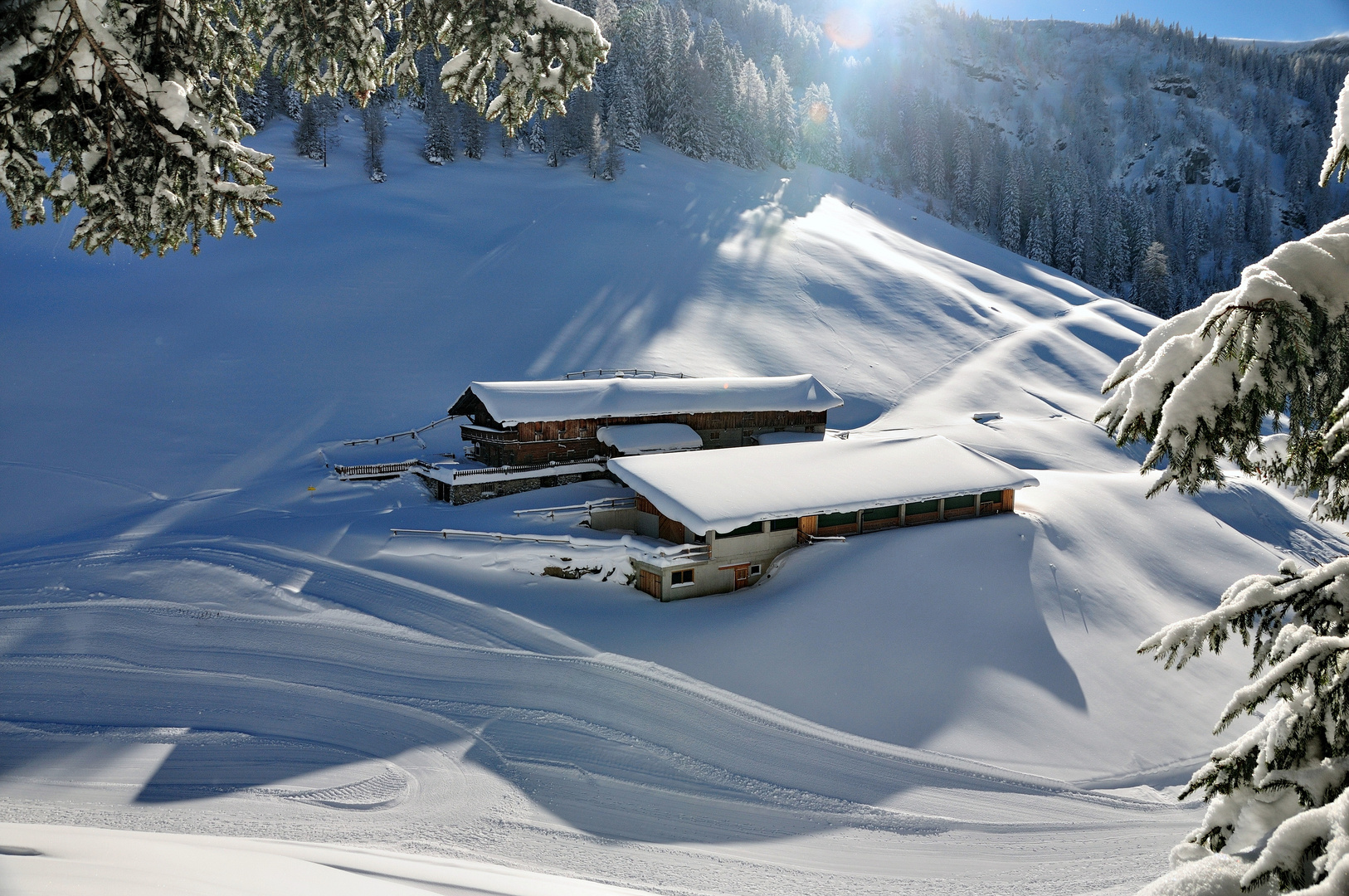 Einsame Hütte