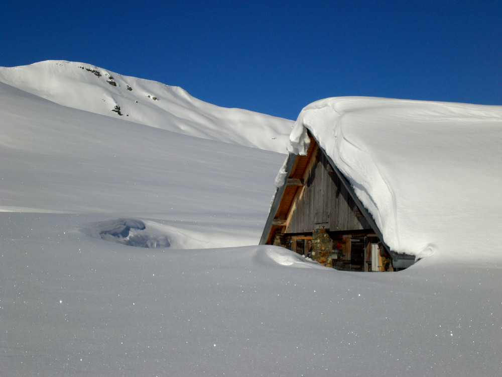 Einsame Hütte