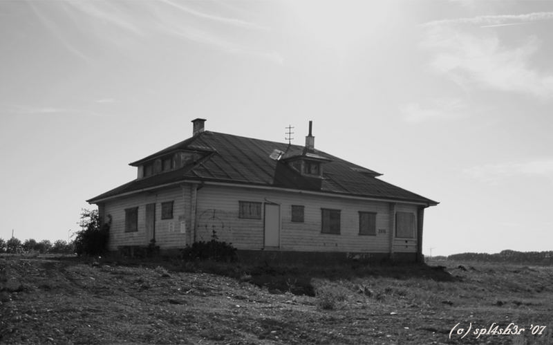 Einsame Hütte in mitten des Alltagstresses..