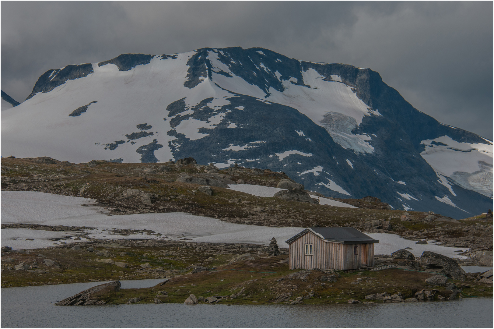 Einsame Hütte ohne Schafe