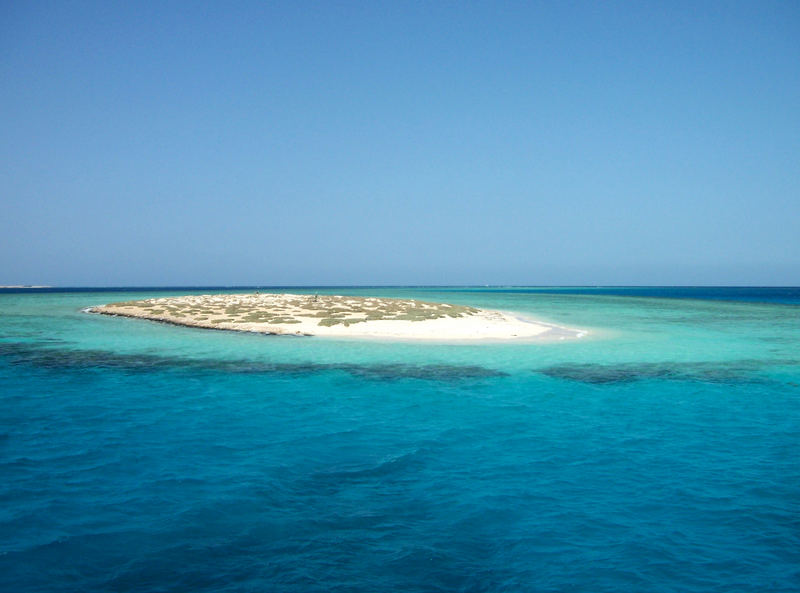 Einsame Insel bei Ägypten
