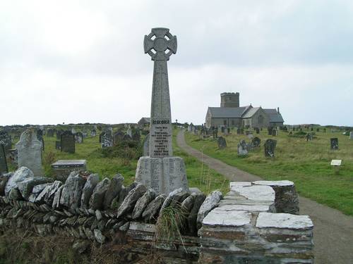 Einsame Kirche bei Tintagle