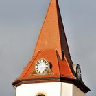 einsame Kirchturmspitze