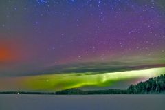 Einsame Nacht in Nordost Finnland